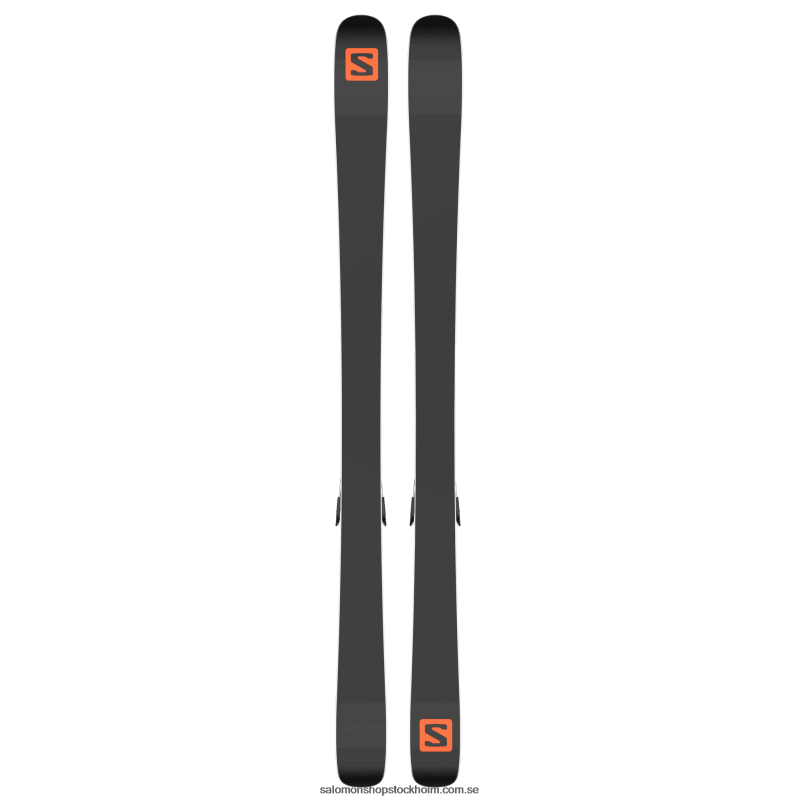 Salomon stormgrå/svart/låga freestyle skidpaket dam - qst spark (och m10) T82RP1018