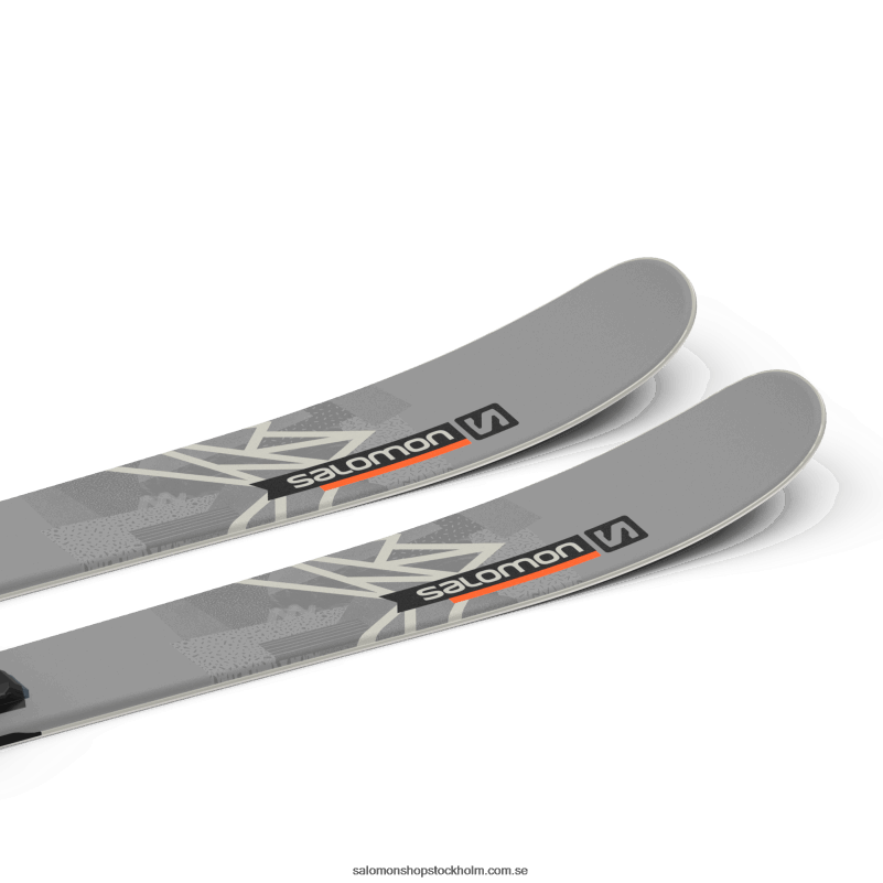 Salomon stormgrå/svart/låga freestyle skidpaket dam - qst spark (och m10) T82RP1018