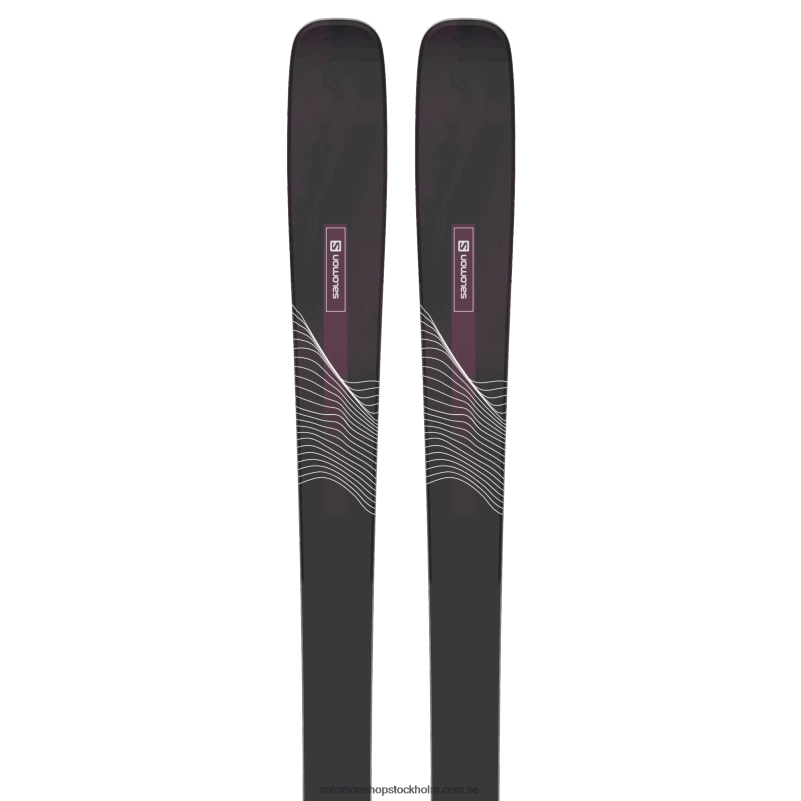 Salomon svart/bordeau allmountainskidor dam - hållning 84 T82RP1003