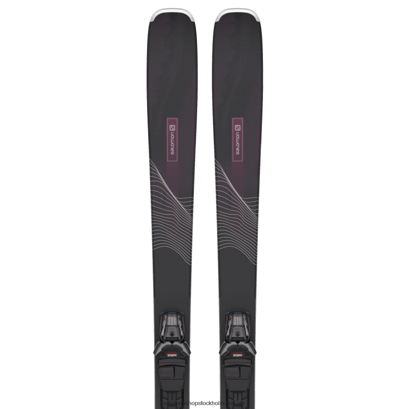 Salomon svart/bordeau damskidpaket för alla berg - stance 84 (och m11) T82RP1285