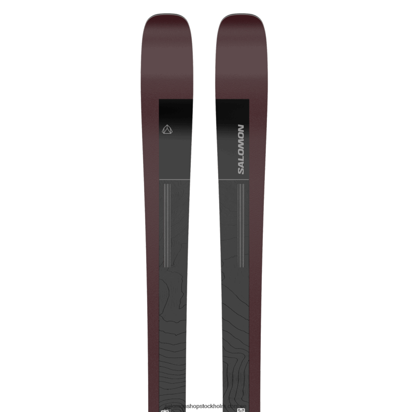 Salomon svart/burgandy metallic allmountainskidor dam - stance 90 T82RP1007