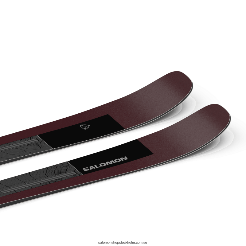 Salomon svart/burgandy metallic allmountainskidor dam - stance 90 T82RP1007