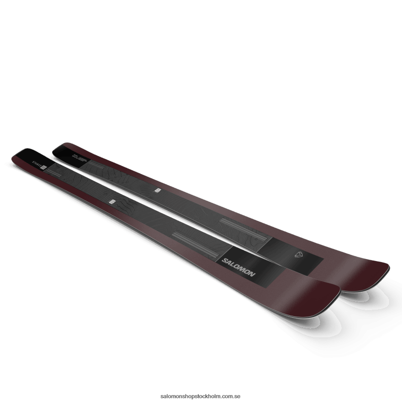 Salomon svart/burgandy metallic allmountainskidor dam - stance 90 T82RP1007