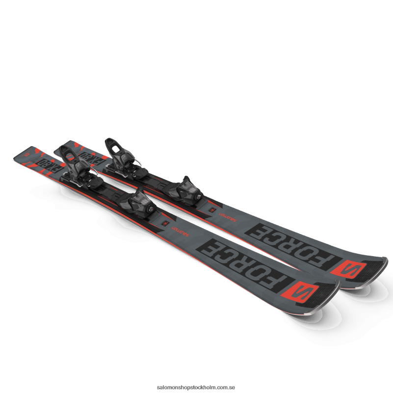 Salomon svart/neon korall/castelrock pistpaket dam - s/force fx.80 (och m11) T82RP1025