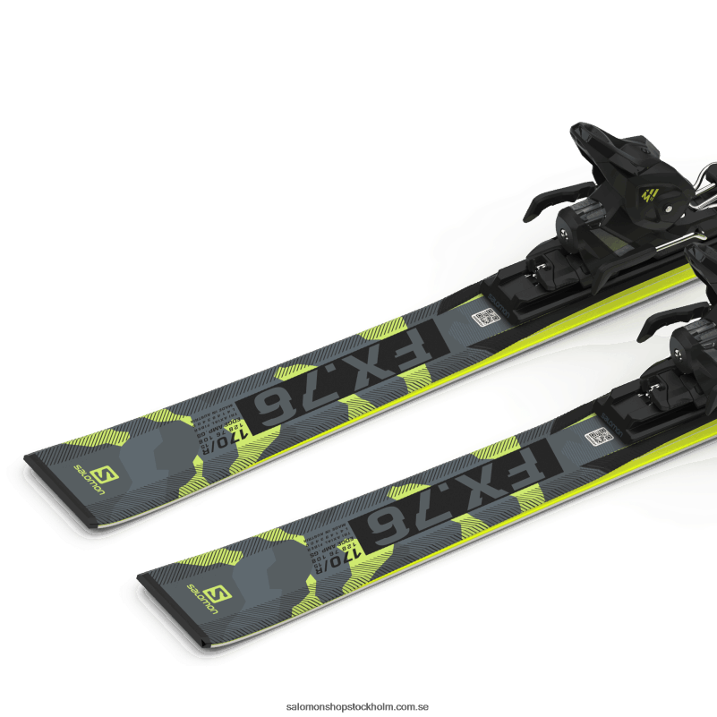 Salomon svart/pastell neon lime 1/castelrock pistpaket dam - s/force fx.76 (och m11) T82RP1015