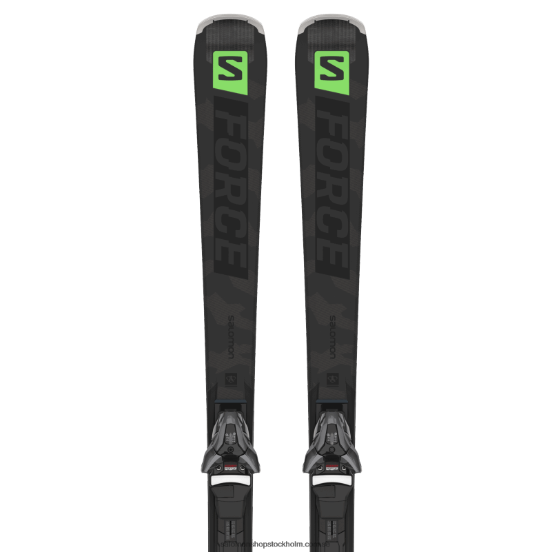 Salomon svart/pastell neongrön 1/castelrock pistpaket dam - s/force ti.76 (och z12) T82RP1024