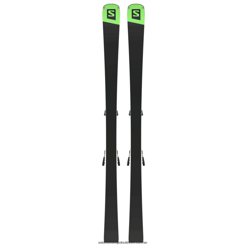 Salomon svart/pastell neongrön 1/castelrock pistpaket dam - s/force ti.76 (och z12) T82RP1024