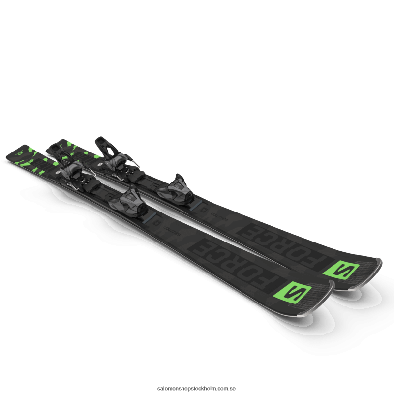 Salomon svart/pastell neongrön 1/castelrock pistpaket dam - s/force ti.76 (och z12) T82RP1024
