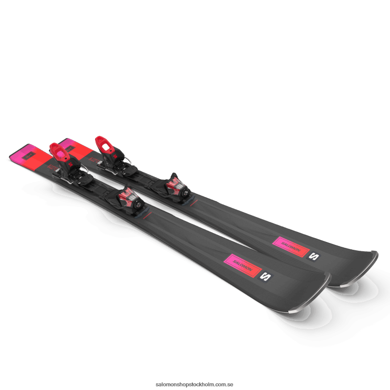 Salomon svart/röd/socker plommon pistpaket dam - s/max n 6 xt (och m10) T82RP1022