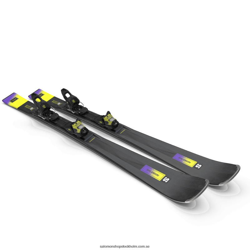 Salomon svart/syragrön/skymningslila pistpaket dam - s/max n 10 xt (och m11) T82RP1013