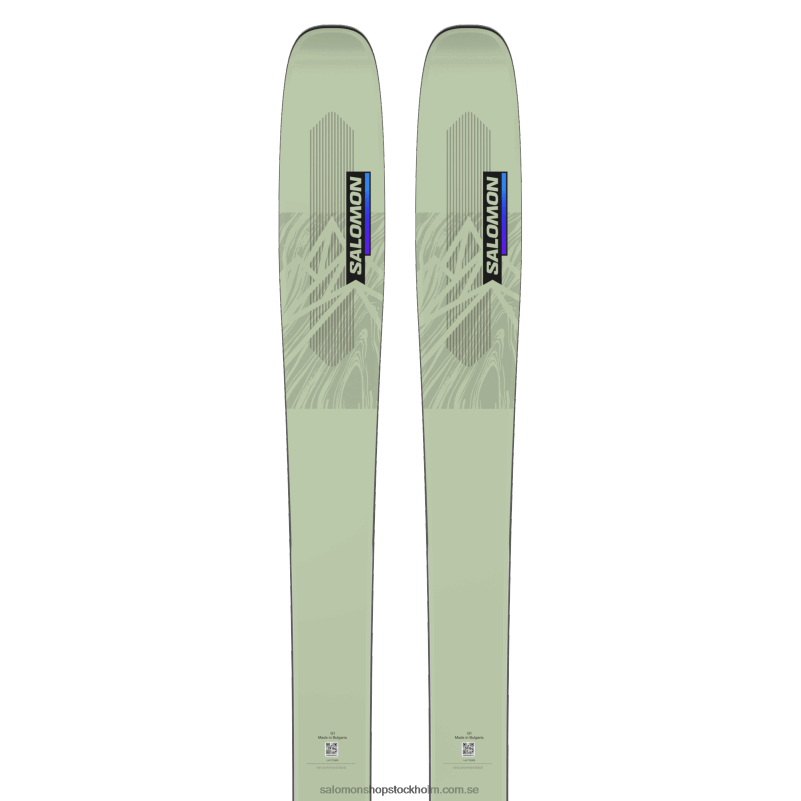 Salomon vit mossa/skymningslila/svart allmountainskidor dam - qst lumen 98 T82RP1286