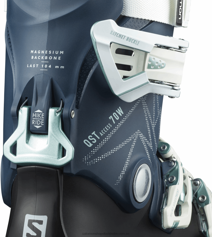 Salomon bensin blå/vit/skjutande hav all-mountain stövlar dam - qst access 70 T82RP1043