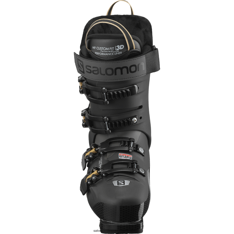 Salomon svart/belluga/gyllene kläm pistskor dam - s/pro hv 90 T82RP1034