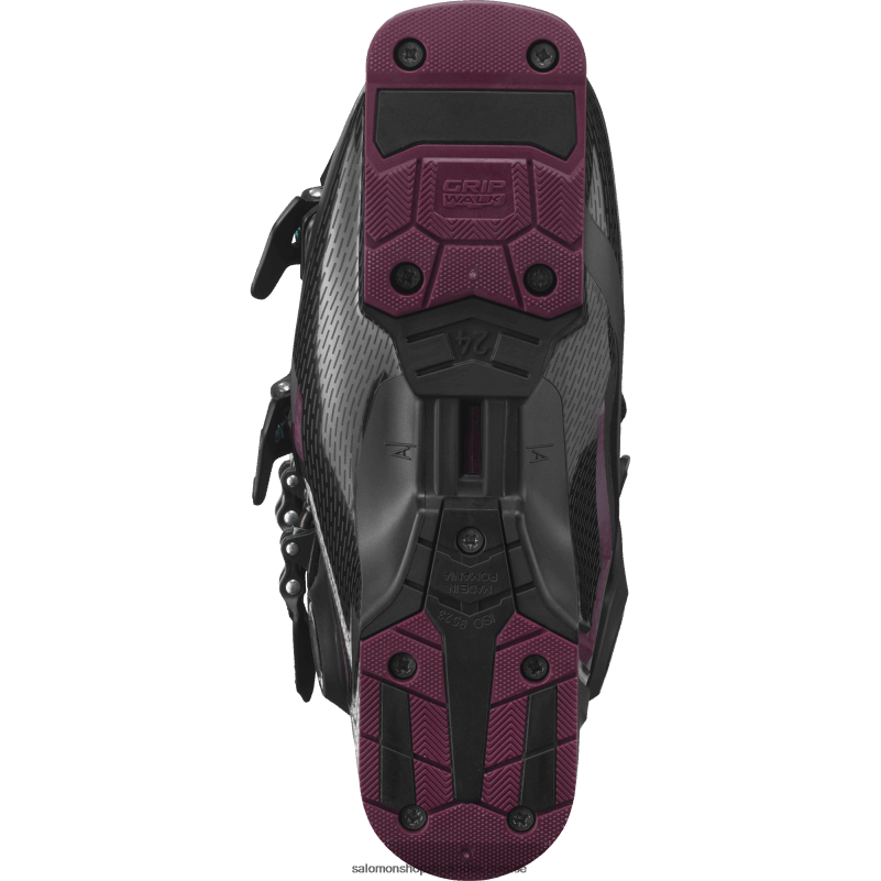 Salomon svart/burgandy/skiftgrön pistskor dam - s/pro mv 100 T82RP1030