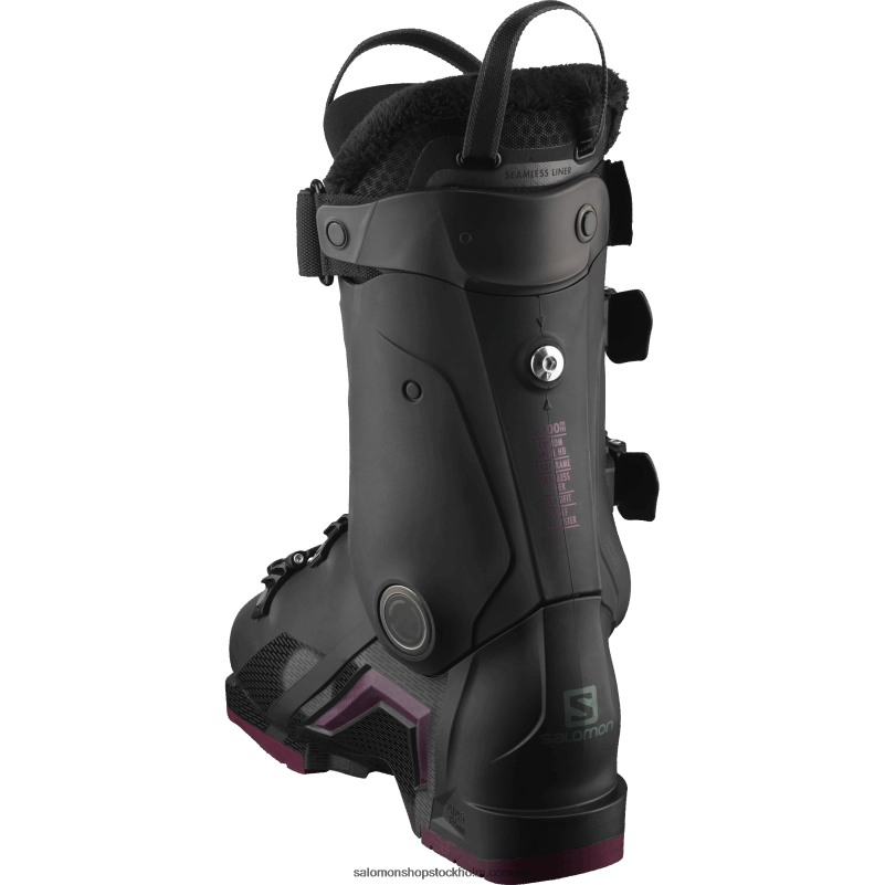 Salomon svart/burgandy/skiftgrön pistskor dam - s/pro mv 100 T82RP1030