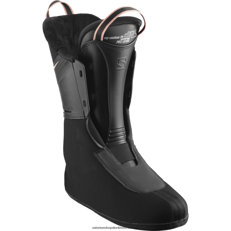 Salomon svart/roséguld/belluga pistkängor för damer - s/pro hv 100 T82RP1033