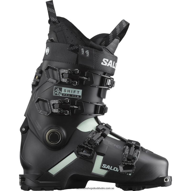 Salomon svart/vit mossa/belluga friåkningsstövlar dam - shift pro 90 kl T82RP1287