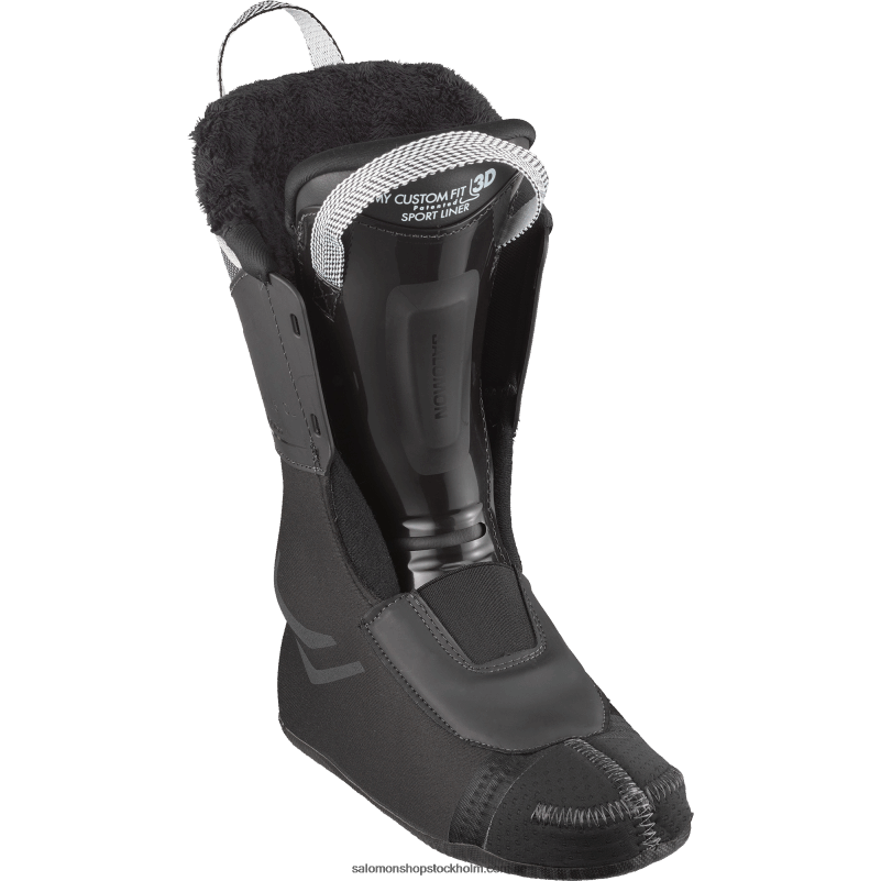 Salomon svart/vit mossa/silver pistkängor för dam - s/pro alpha 80 T82RP1038