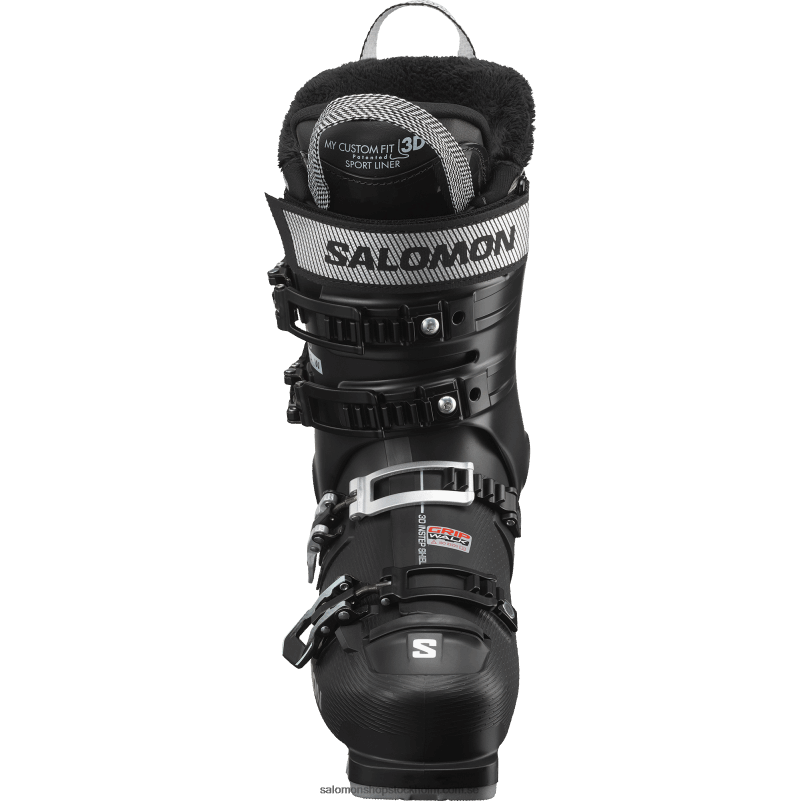 Salomon svart/vit mossa/silver pistkängor för dam - s/pro alpha 80 T82RP1038