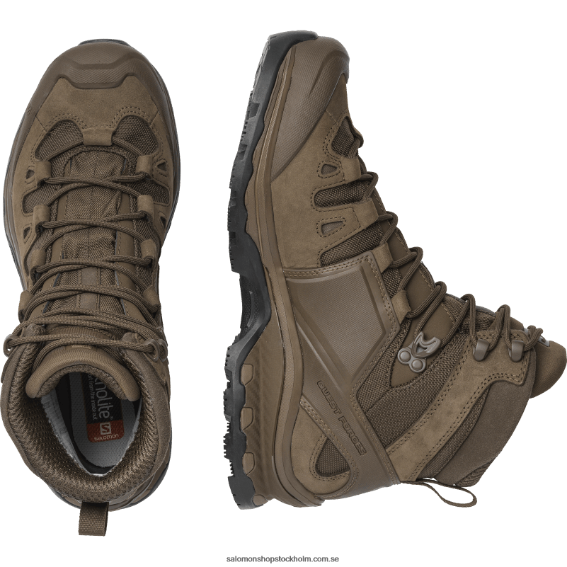 Salomon jordbrun kvinnors styrkor skor - quest 4d gore-tex forces 2 sv T82RP805