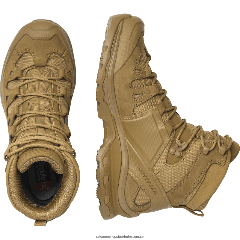 Salomon prärievarg brun kvinnors styrkor skor - quest 4d forces 2 T82RP808