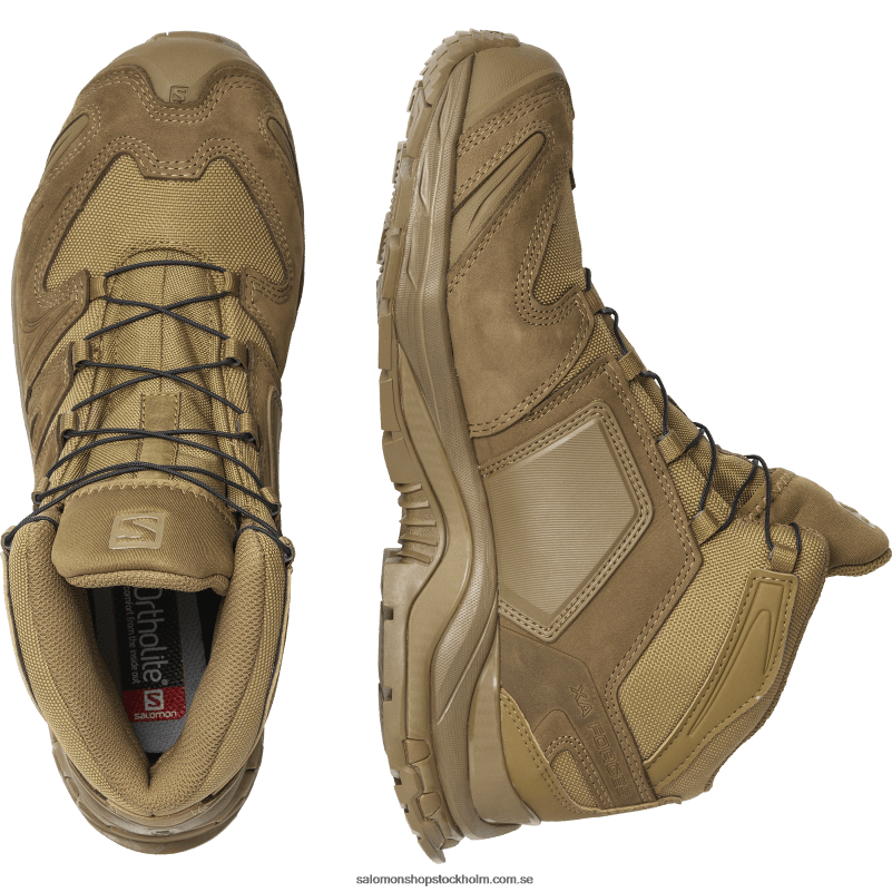 Salomon prärievarg brun kvinnors styrkor skor - xa forces mid T82RP816