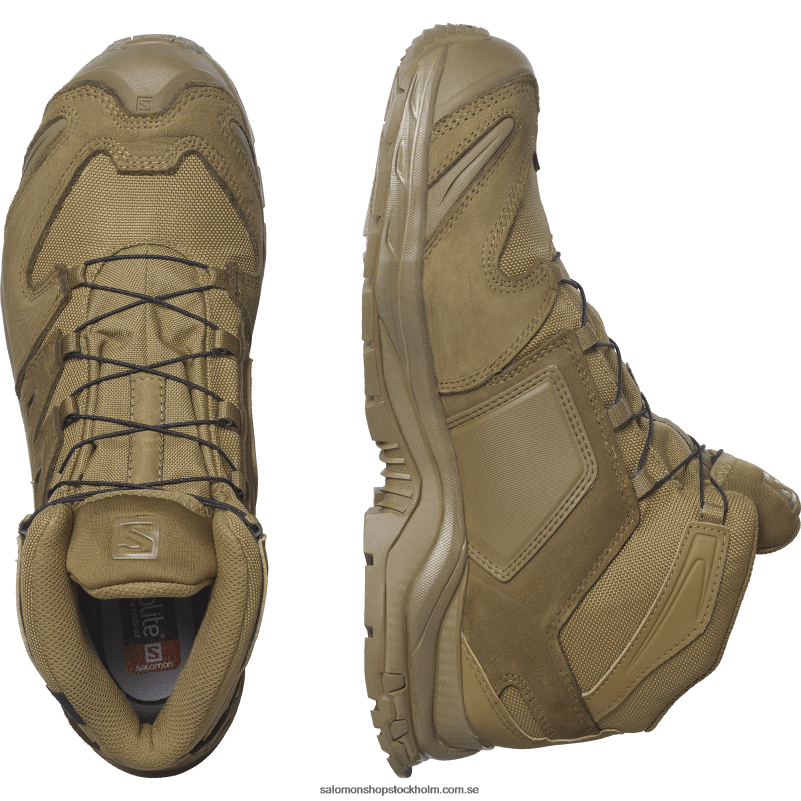 Salomon prärievarg brun kvinnors styrkor skor - xa forces mid gore-tex T82RP811