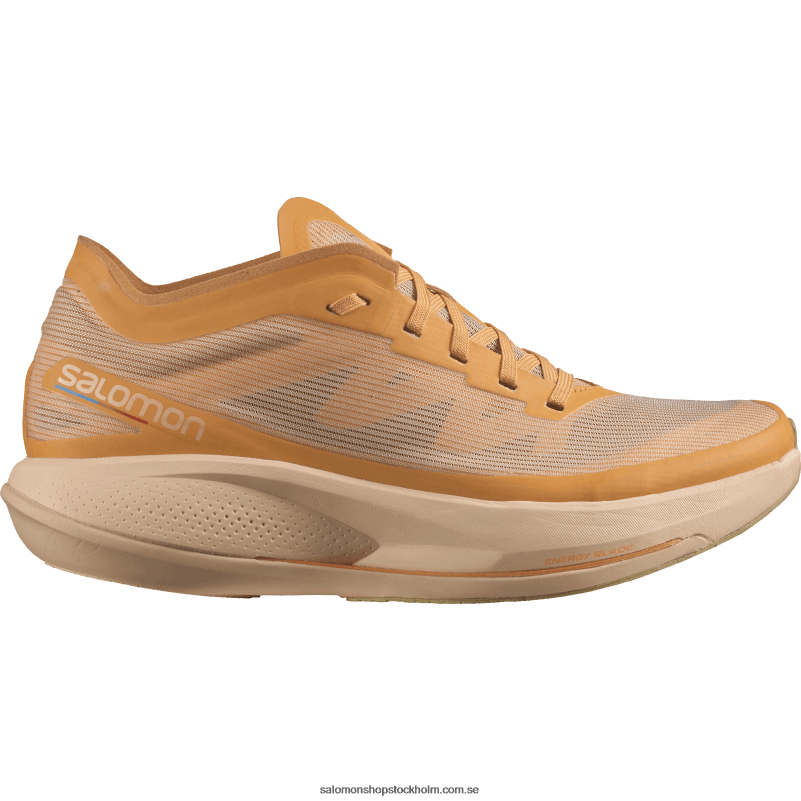 Salomon flammande apelsin/mandelkräm/purjolökgrön löparskor för kvinnor - fantasm T82RP742