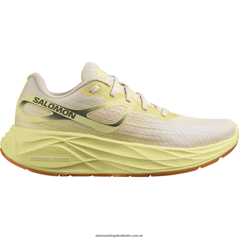 Salomon öm persika/gul iris/vit löparskor för dam - aero glide T82RP1150