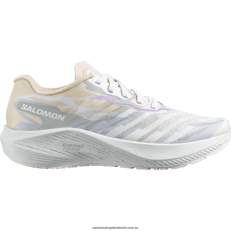 Salomon öm persika/pärlblå/vit löparskor dam - aero volt T82RP754