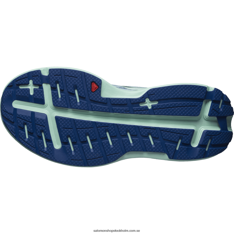 Salomon pärlblå/yucca/klematisblå löparskor för dam - aero glide T82RP1151