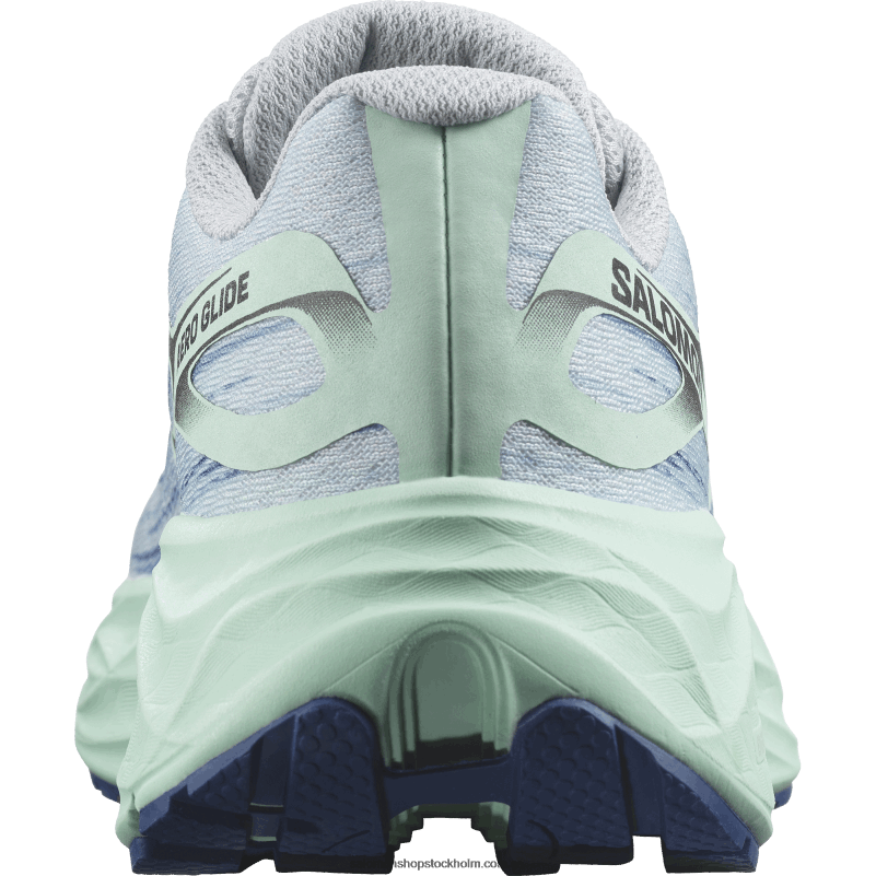 Salomon pärlblå/yucca/klematisblå löparskor för dam - aero glide T82RP1151
