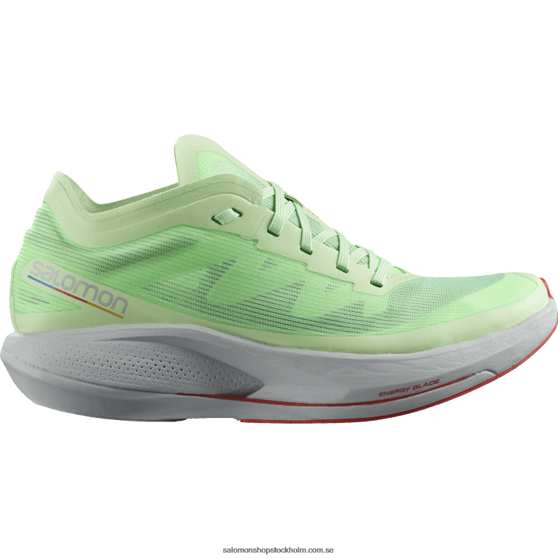 Salomon patinagrön/pärlblå/vallmoröd löparskor för kvinnor - fantasm T82RP744