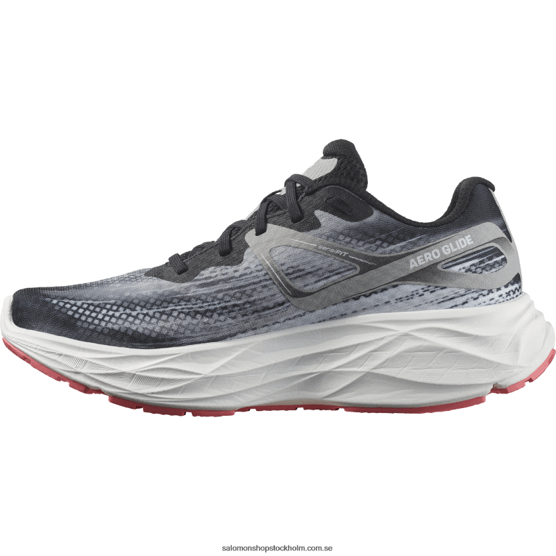 Salomon svart/legering/terosa löparskor för dam - aero glide T82RP1148