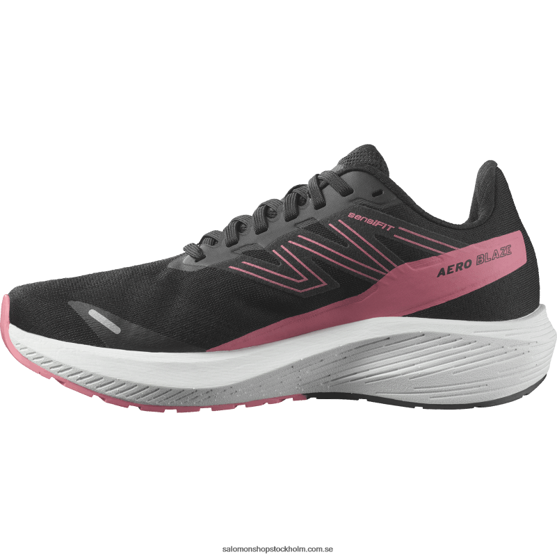 Salomon svart/vit/te ros löparskor för kvinnor - aero blaze T82RP741