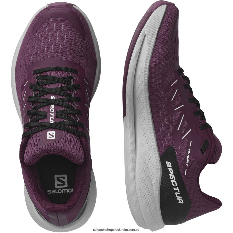 Salomon tulpanved/månsten/druvavin löparskor för kvinnor - spectur T82RP748