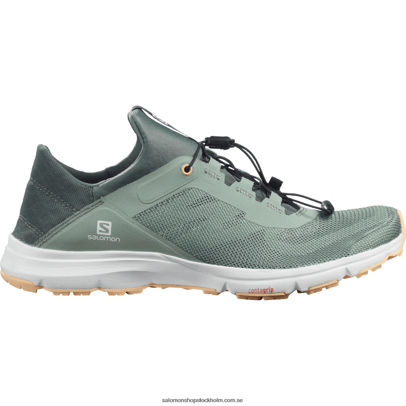 Salomon grön miljö/balsamgrön/mandelkräm damsandaler - amphib fet 2 T82RP791