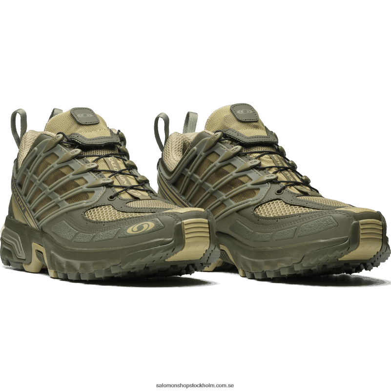 Salomon grågrön/djup lavgrön/olivnatt sportskor för kvinnor - acs pro T82RP759
