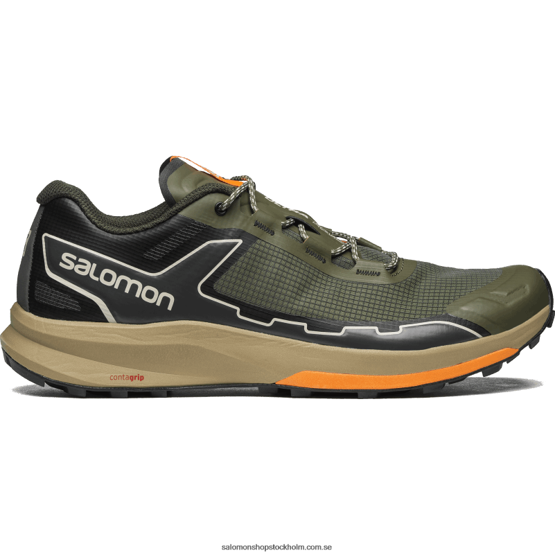 Salomon olivnatt/torv/ponderosa tall sportskor för kvinnor - ultra raid T82RP778