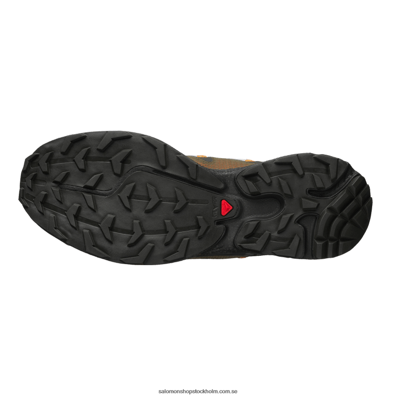 Salomon olivnatt/torv/vibrerande apelsin sportskor för kvinnor - xt-rush T82RP776
