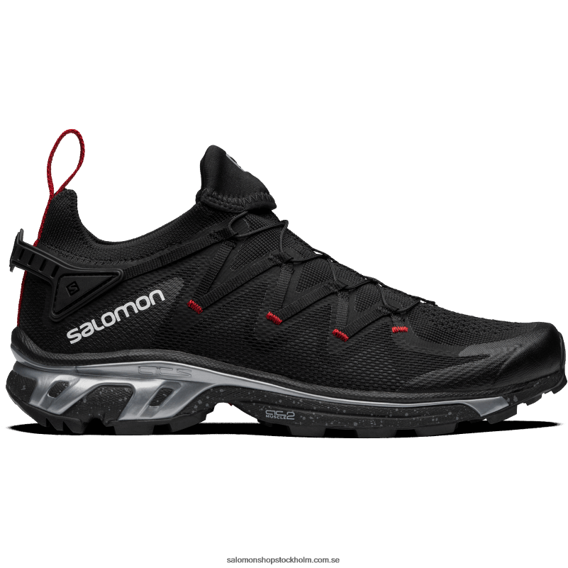Salomon svart/körsbärstomat sportskor för kvinnor - xt-rush T82RP774