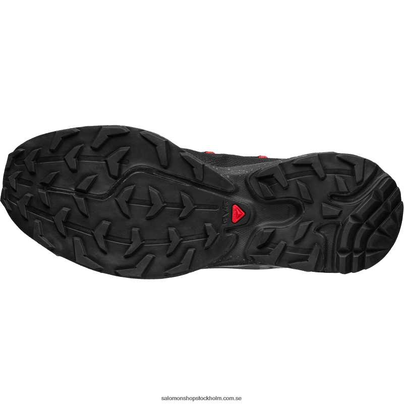 Salomon svart/körsbärstomat sportskor för kvinnor - xt-rush T82RP774