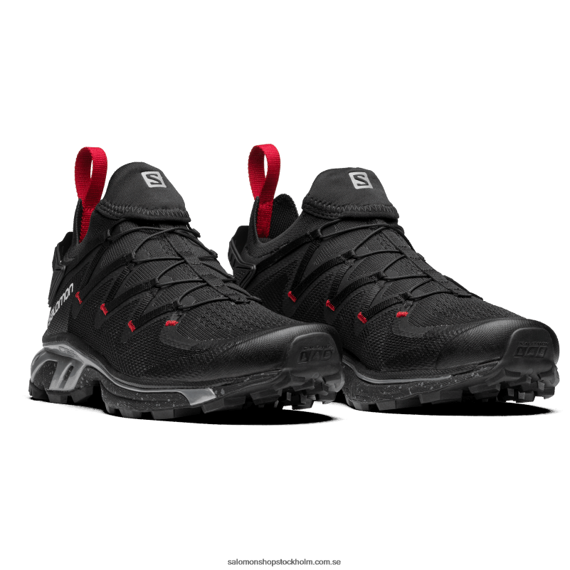 Salomon svart/körsbärstomat sportskor för kvinnor - xt-rush T82RP774