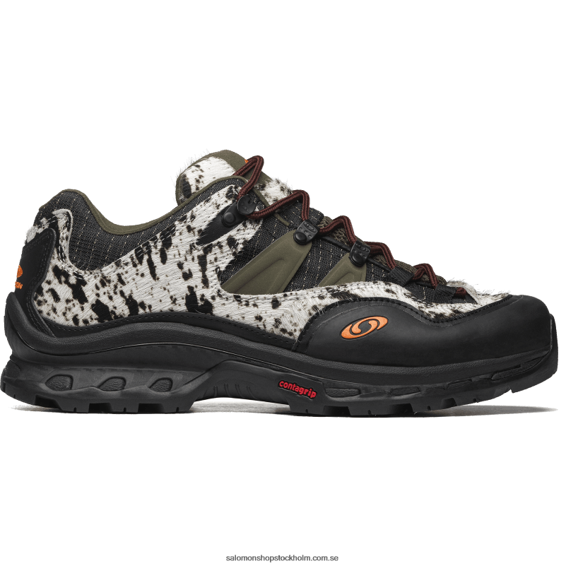 Salomon svart/oliv natt/vibrerande orange sportskor för kvinnor - xt-quest 2 texas den brutna armen T82RP781