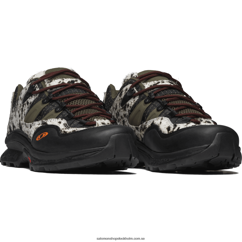 Salomon svart/oliv natt/vibrerande orange sportskor för kvinnor - xt-quest 2 texas den brutna armen T82RP781