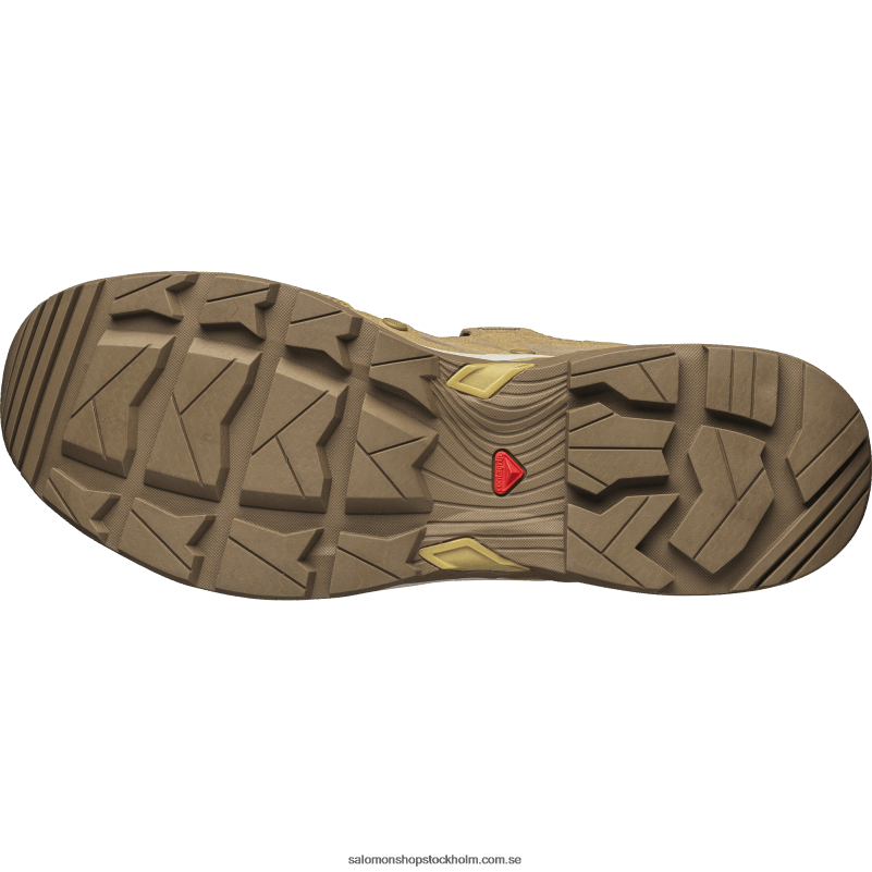 Salomon tråkigt guld/känguru/safari dam sportstyle skor - djungel ultra låg avancerad T82RP768