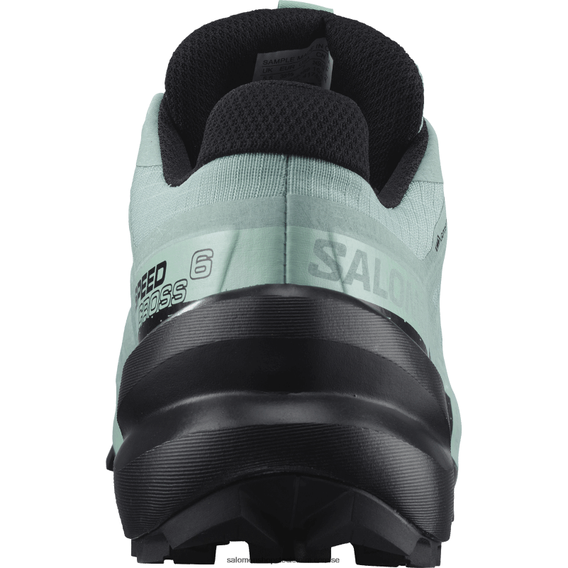 Salomon akvifär/svart/yucca trail löparskor för kvinnor - speedcross 6 gore-tex T82RP1517