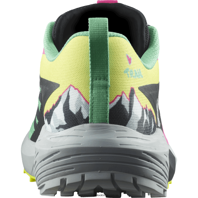 Salomon biscaygrön/fantom/rosa glo damlöparskor - sense ride 5 martina ltd T82RP1502
