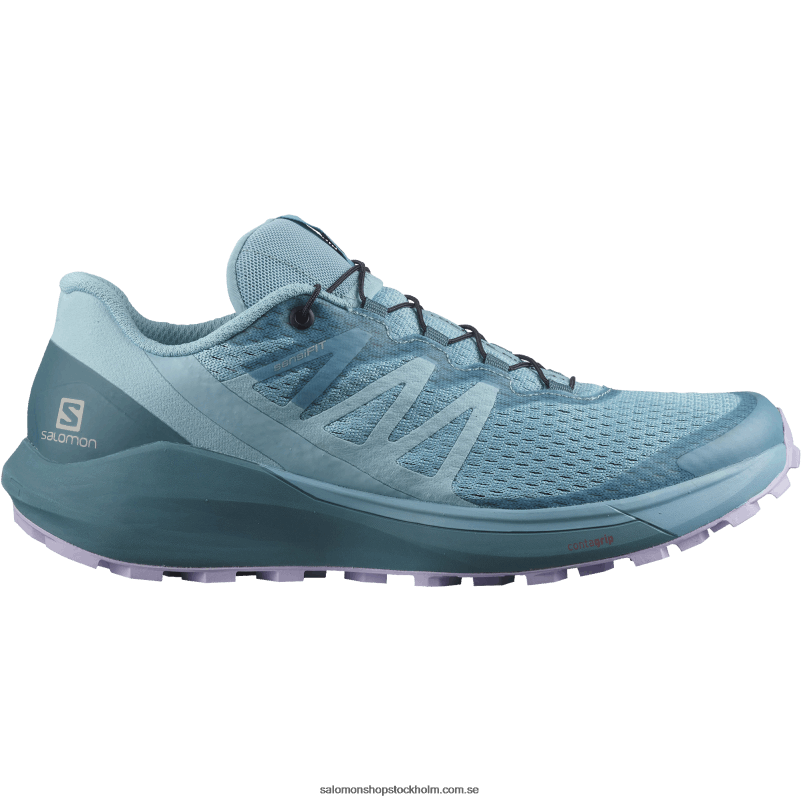 Salomon delphinium blå/gräsand blå/lavendel damlöparskor - sense ride 4 T82RP1537