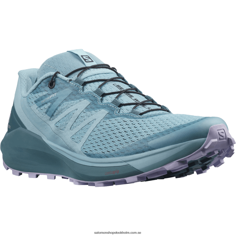 Salomon delphinium blå/gräsand blå/lavendel damlöparskor - sense ride 4 T82RP1537